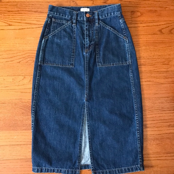 J Crew Denim skirt - Picture 1 of 6